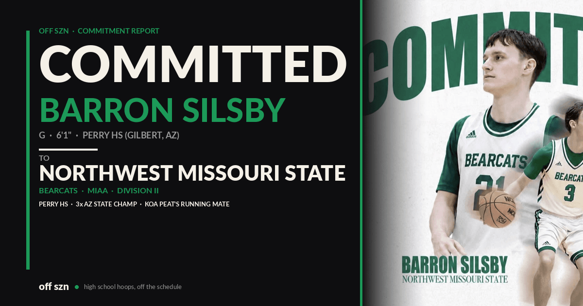 Barron Silsby Lands at Northwest Missouri State, Bringing a Perry Pedigree to Maryville