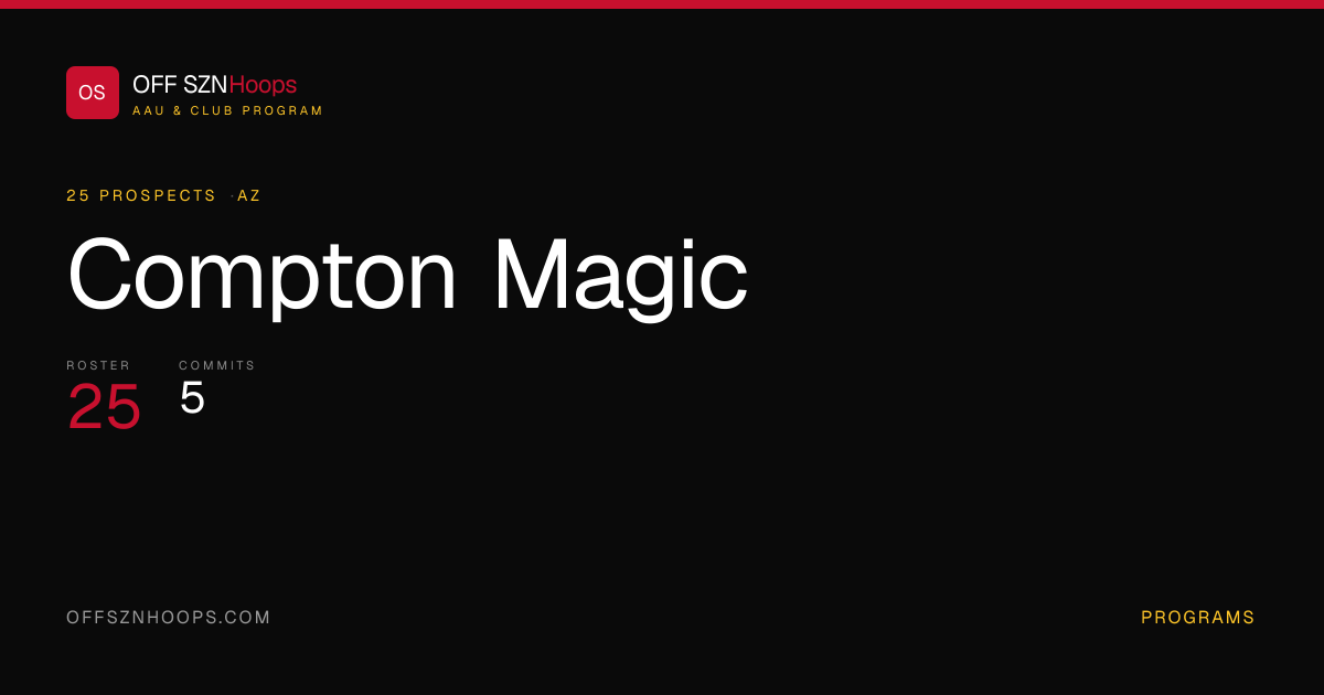 Compton Magic Basketball — AAU Roster & Player Rankings | OFF SZN Hoops