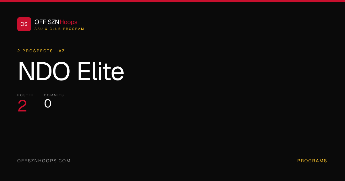 NDO Elite Basketball — AAU Roster, Rankings & Commits